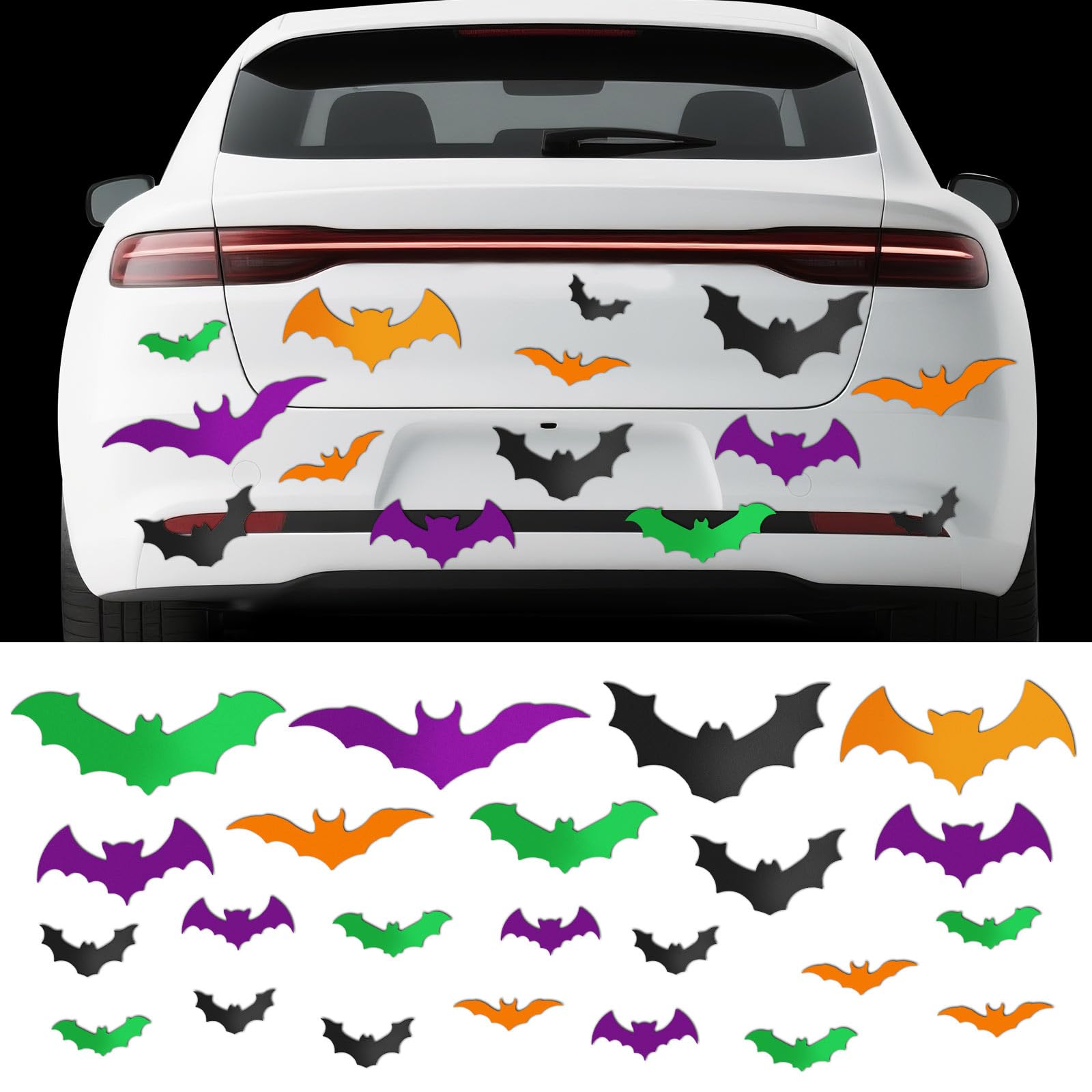 Amazon.com: Flutesan 28 Pieces Halloween Bats Car Magnet 4